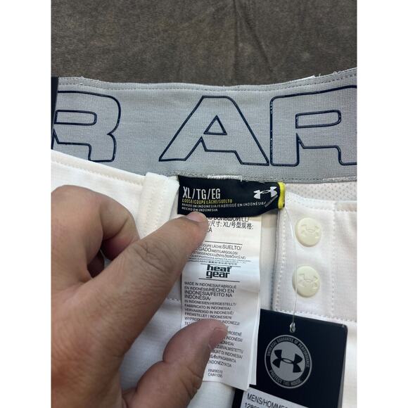 Under Armour White‎ Loose Black Piped Mens Baseball Pants XL NWT Relaxed Fit - Picture 6 of 8